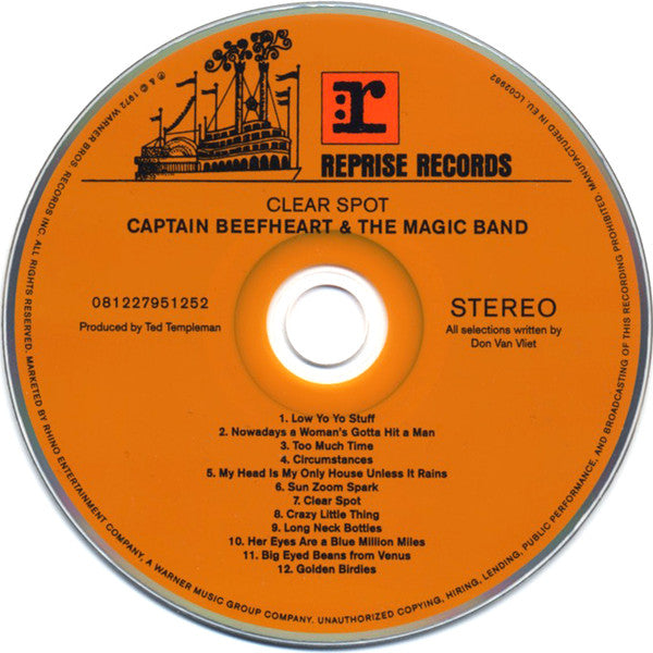 Captain Beefheart And The Magic Band : Clear Spot (CD, Album, RE)