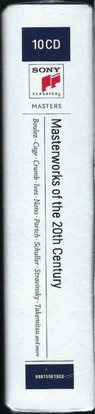 Pierre Boulez · John Cage · George Crumb · Charles Ives · Luigi Nono · Harry Partch · Gunther Schuller · Igor Stravinsky · Toru Takemitsu - Erich Leinsdorf · Bruno Maderna · Seiji Ozawa · Yvonne Minton · John Kirkpatrick : Masterworks Of The 20th Century (10xCD, RM + Box, Comp)