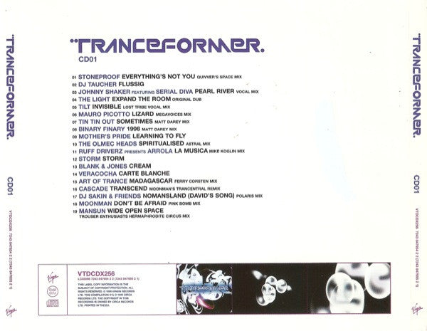 Various : Tranceformer. (The Uplifting Mix) (2xCD, Mixed)