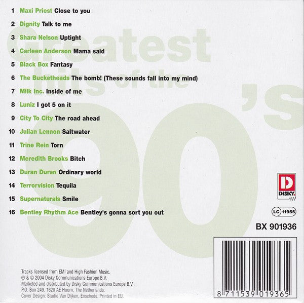 Various : Greatest Hits Of The 90's (8xCD, Comp + Box)