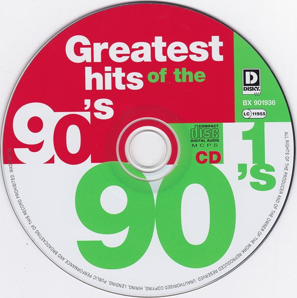 Various : Greatest Hits Of The 90's (8xCD, Comp + Box)