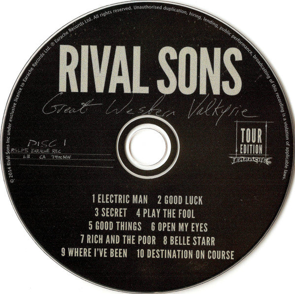 Rival Sons : Great Western Valkyrie (Tour Edition) (2xCD, Album, Ltd, Dig)