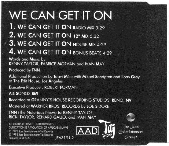 Rob &amp; Fab : We Can Get It On (CD, Maxi)