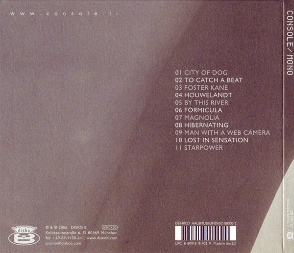 Console : Mono (CD, Album, Dig)