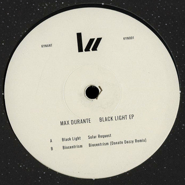 Max Durante : Black Light EP (12", EP, 180)