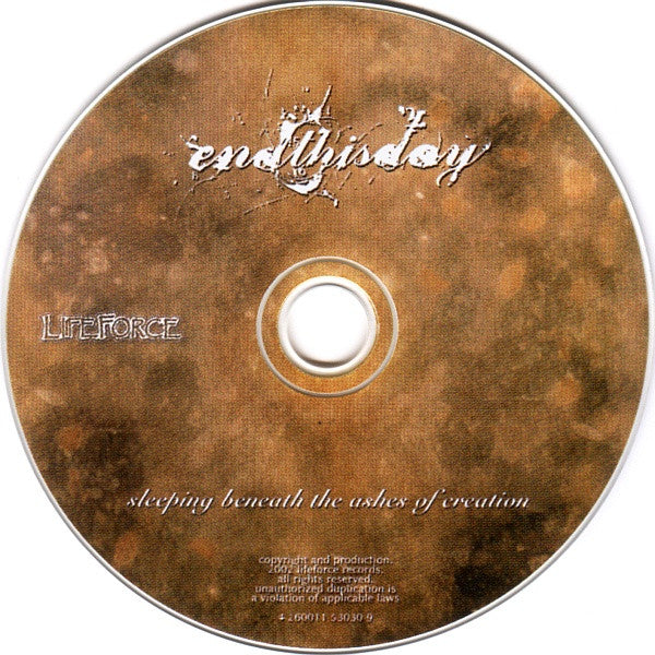 endthisday : Sleeping Beneath The Ashes Of Creation (CD, Album)