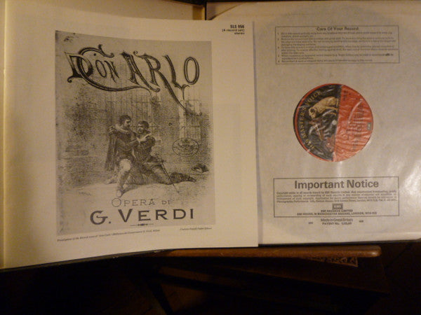 Giuseppe Verdi &#39; Placido Domingo &#39; Montserrat Caballé &#39; Ruggero Raimondi &#39; Shirley Verrett &#39; Sherrill Milnes &#39; Giovanni Foiani &#39; Simon Estes - The Ambrosian Opera Chorus &amp; Orchestra Of The Royal Opera House, Covent Garden : Carlo Maria Giulini : Don Carlo (4xLP, RP + Box)
