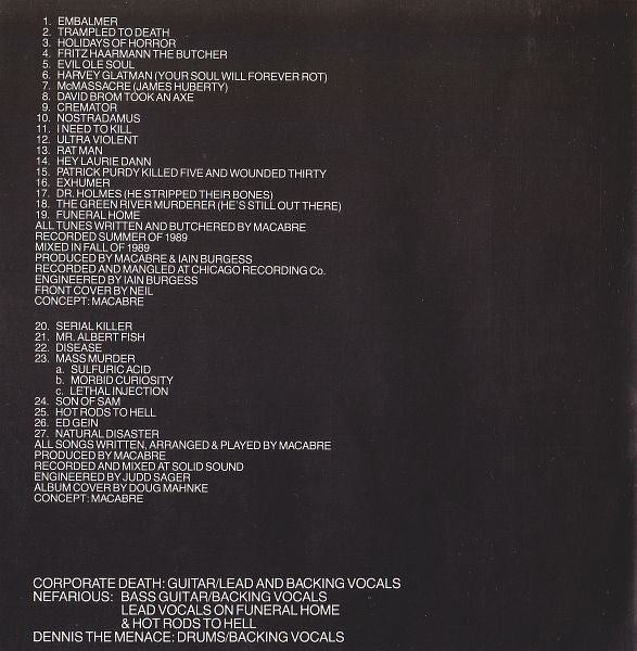 Macabre : Gloom (CD, Album, Comp, RP)