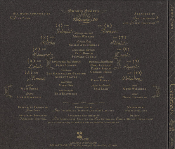 John Zorn - The Spike Orchestra : Cerberus (Book Of Angels Volume 26) (CD, Album)