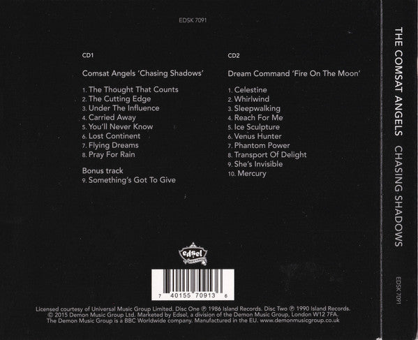 The Comsat Angels, Dream Command : Chasing Shadows / Fire On The Moon (CD, Album, RE + CD, Album, RE + Comp, Dlx, RM)