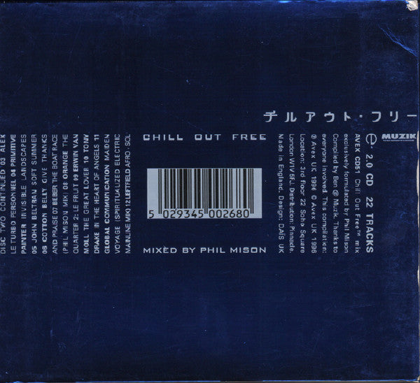 Phil Mison : Chill Out Free (2xCD, Comp, Mixed)