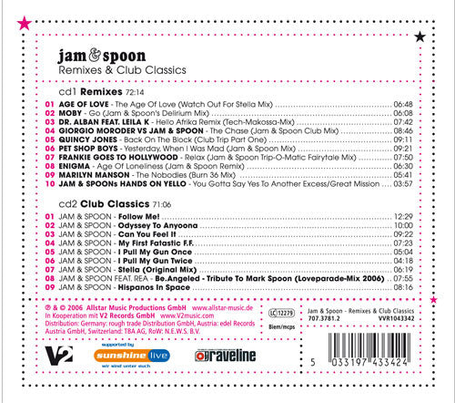 Jam &amp; Spoon : Remixes &amp; Club Classics (2xCD, Comp)