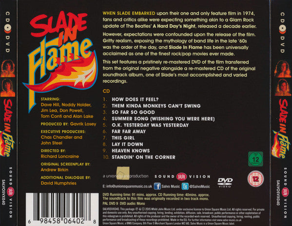 Slade : Slade In Flame (CD, Album, RE, RM + DVD-V, RE, PAL)