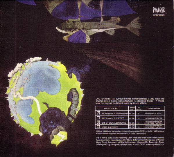 Yes : Fragile (CD, Album, RE, RM + DVD-V, Album, RE, Multichannel)