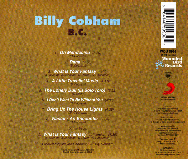 Billy Cobham : B.C. (CD, Album, RE)