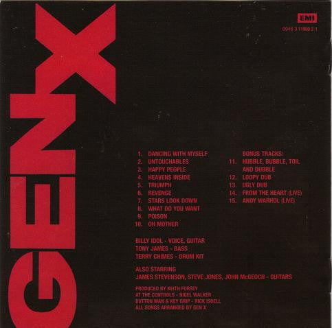 Gen X* : Kiss Me Deadly (CD, Album, RE)