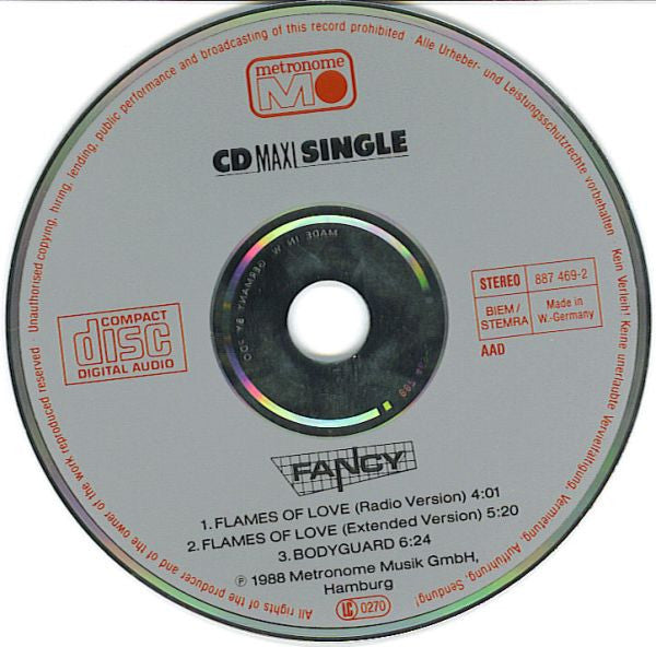 Fancy : Flames Of Love (CD, Maxi)