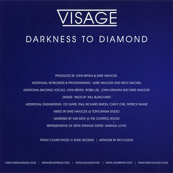 Visage : Darkness To Diamond (CD, Album)