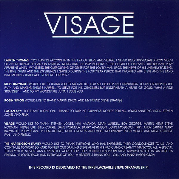 Visage : Darkness To Diamond (CD, Album)