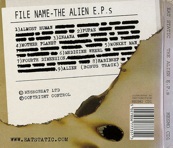 Eat Static : The Alien E.P.s (CD, Comp)