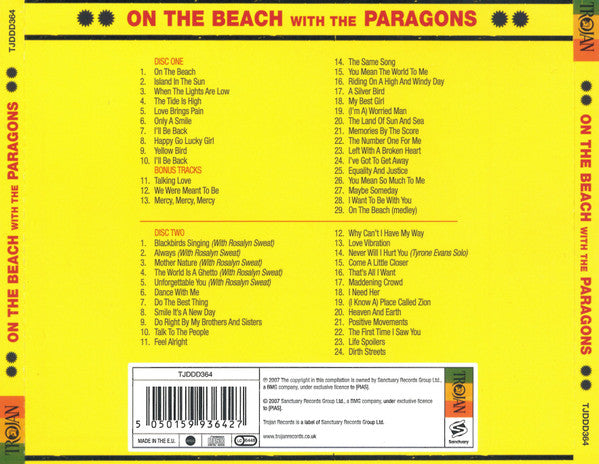 The Paragons : On The Beach With The Paragons (2xCD, Album, RE)