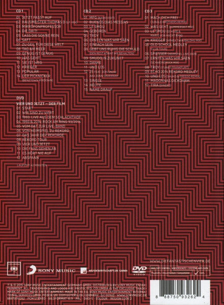 Die Fantastischen Vier : Vier Und Jetzt - Best Of 1990 - 2015 (3xCD, Comp + DVD-V, Copy Prot., PAL + Dlx)