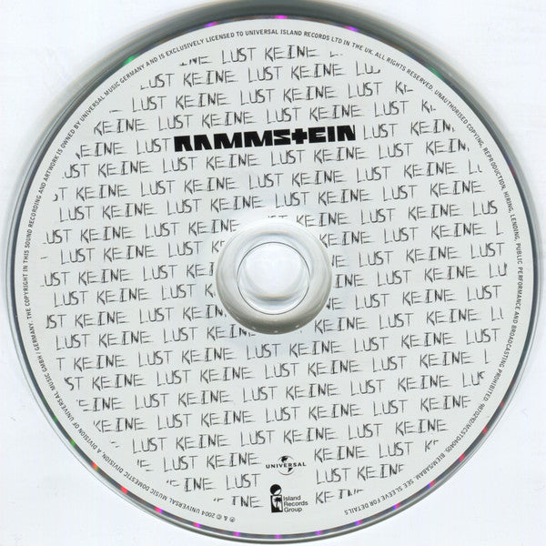 Rammstein : Keine Lust (CD, Maxi)