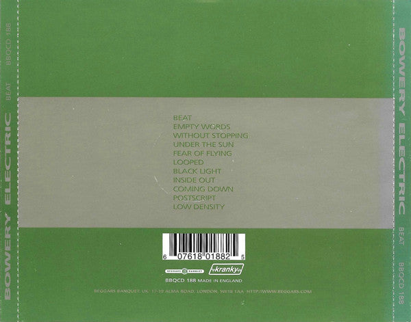 Bowery Electric : Beat (CD, Album)