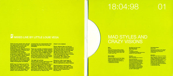 Little Louie Vega* : Mad Styles And Crazy Visions (CD, Mixed + CD, Comp + CD, Comp, Enh)