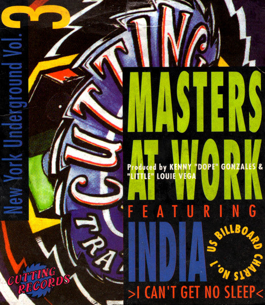 Masters At Work Featuring India : I Can't Get No Sleep (New York Underground Vol. 3) (CD, Maxi)