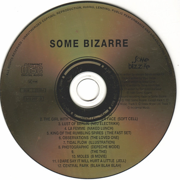 Various : Some Bizzare Album (CD, Comp, RE)