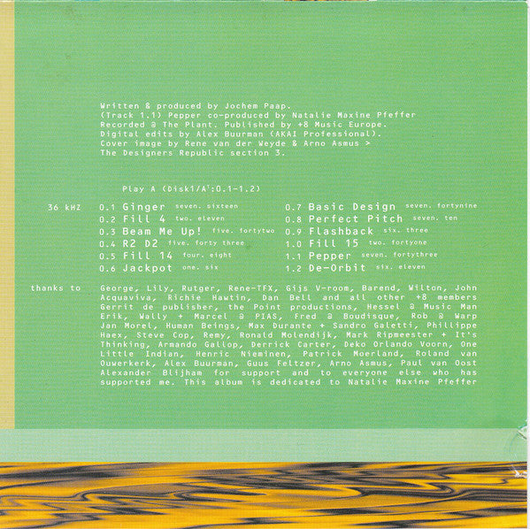 Speedy J : Ginger (CD, Album)