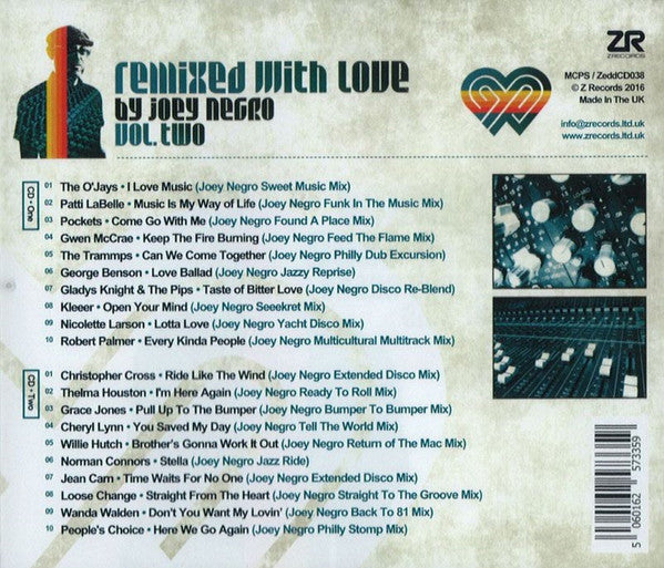Joey Negro : Remixed With Love By Joey Negro (Vol. Two) (2xCD, Comp)