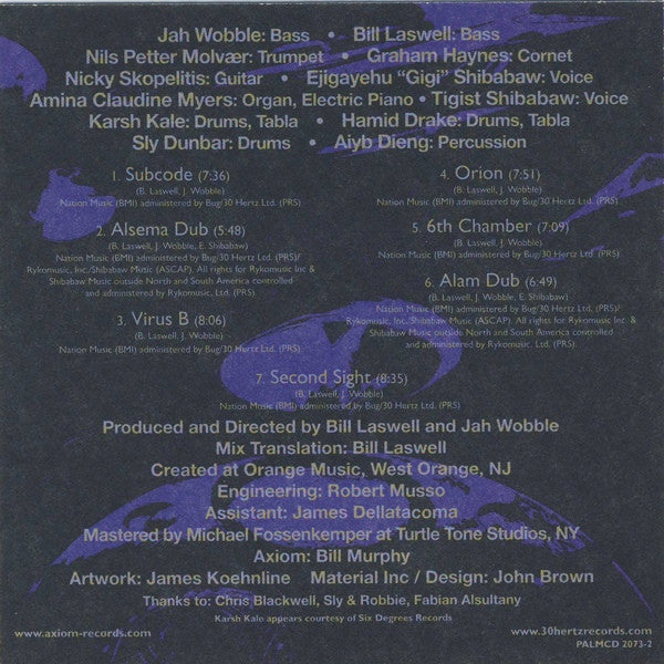 Jah Wobble • Bill Laswell : Radioaxiom – A Dub Transmission (CD, Album)