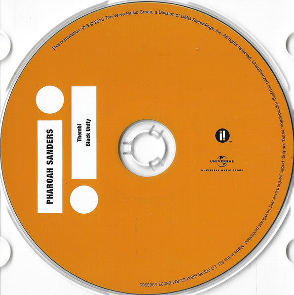 Pharoah Sanders : Thembi / Black Unity (CD, Comp, RM)