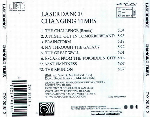 Laserdance : Changing Times (CD, Album, Bla)
