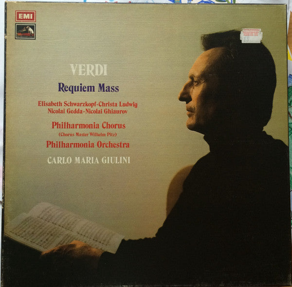 Verdi*, Elisabeth Schwarzkopf, Christa Ludwig, Nicolai Gedda, Nicolai Ghiaurov, Philharmonia Orchestra, Philharmonia Chorus, Carlo Maria Giulini : Requiem Mass (2xLP + Box, RE, RP)