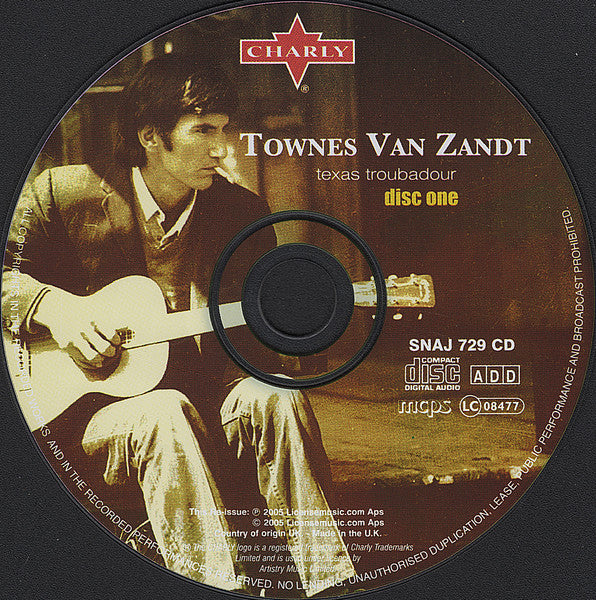 Townes Van Zandt : Texas Troubadour (4xCD, Album, RM, Com + Box, Comp, RE)