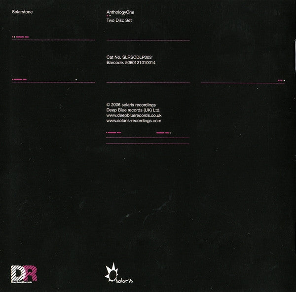 Solarstone : AnthologyOne (CD, Album + CD, Mixed)