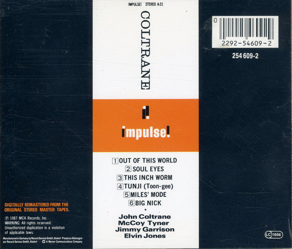 The John Coltrane Quartette* : Coltrane (CD, Album, RE, RM)