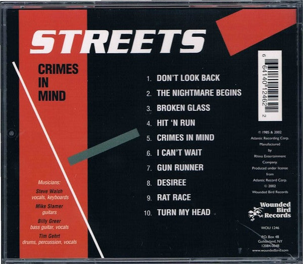 Streets (2) : Crimes In Mind (CD, Album, RE)