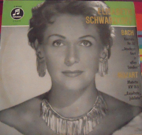 Elisabeth Schwarzkopf, Bach*, Mozart* : BACH : Kantate Nr. 51 &quot;Jauchzet Gott In Allen Landen&quot; / MOZART Motette KV 165 &quot;Exsultate Jubilate&quot; (LP, Album)