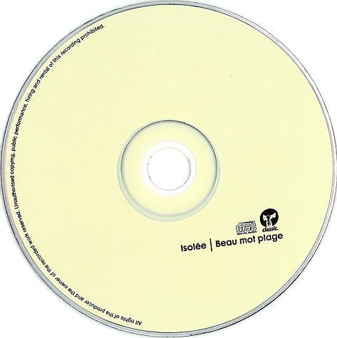 Isolée : Beau Mot Plage (CD, Maxi)