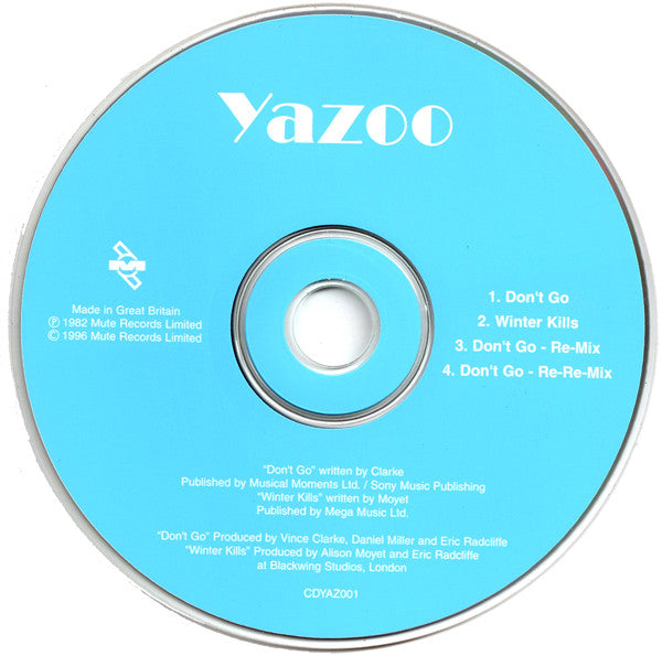 Yazoo : Don&#39;t Go (CD, Single, RE)