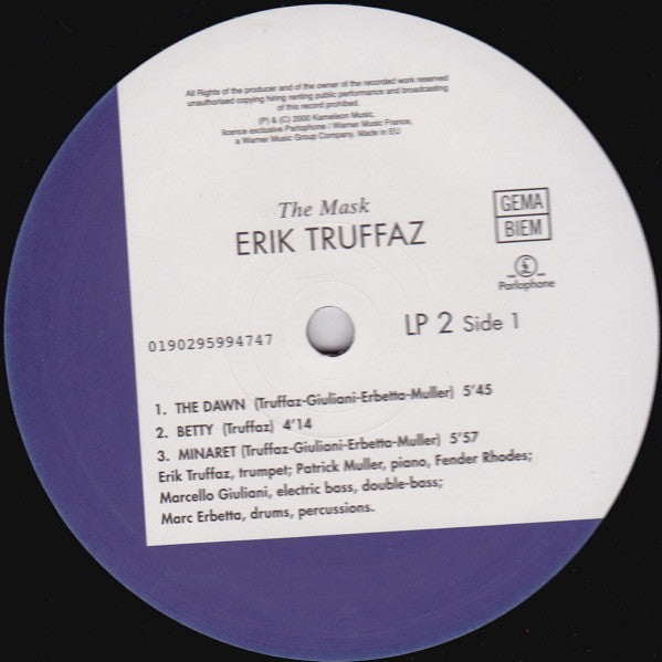Erik Truffaz With Patrick Muller / Marcello Giuliani / Marc Erbetta : The Mask (2xLP, Album, RE, 180)