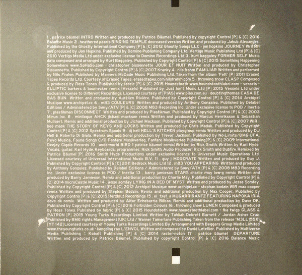 Patrice Bäumel : Balance Presents Patrice Bäumel (CD, Mixed)