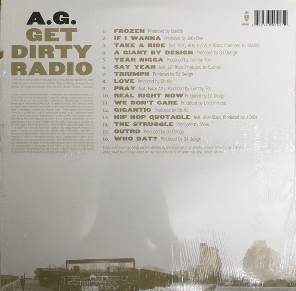 A.G.* : Get Dirty Radio (2xLP, Album)