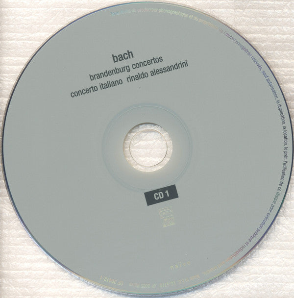 Bach* - Concerto Italiano, Rinaldo Alessandrini : Brandenburg Concertos (2xCD, Album)