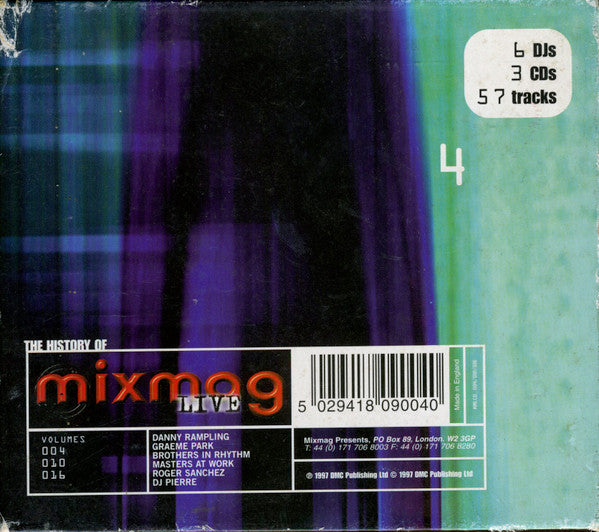 Various : The History Of Mixmag Live 4 (3xCD, Mixed, RE + Box, Comp)