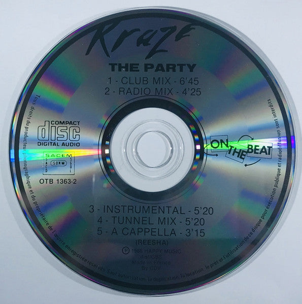 Kraze : The Party (CD, Single, Car)